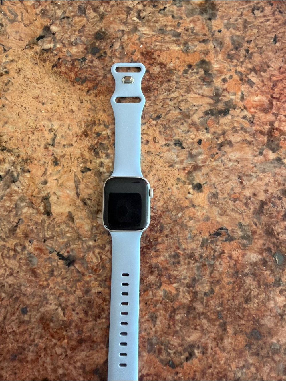 Apple Watch with Silicone Band